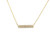 Double Row Diamond Bar Necklace