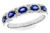 Five Stone Oval Sapphire Band