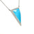 Turquoise and Quartz Triangle Necklace- Discontinued
