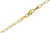 8" 2.4mm Paper Clip Bracelet- Yellow Gold