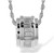 Diamond Rondell Pendant - White Gold