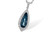 2.40ct Pear Shape London Blue Topaz Pendant