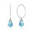 Sweep Blue Topaz Earrings