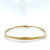 Custom Gold Bangle - Square Corner