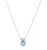 Love Knot Blue Topaz Pendant