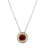 Checkerboard Cut Garnet Pendant