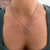 Diamond Beaded Circle Necklace