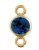 3mm Sapphire Connector Charm for Permanent Jewelry