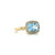 aquamarine ring, aquamarine and diamond ring, aquamarine halo ring