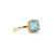 aquamarine ring, aquamarine and diamond ring, aquamarine halo ring