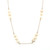 Triple Pearl Station Necklace