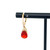 fire opal dangle earrings