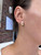 yellow gold pearl earrings, pearl earrings, yellow gold earrings, unique pearl earrings