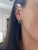 Wavy Diamond Hoops