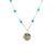 turquoise necklace, turquoise jewelry, gold turquoise necklace