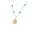 turquoise necklace, turquoise jewelry, gold turquoise necklace