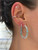 opal hoops, opal earrings, opal inside out hoops, unique opal earrings