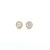 bezel set studs, diamond studs, bezel set diamond studs, yellow gold diamond earrings