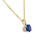 sapphire pendant, sapphire necklace, yellow gold sapphire necklace, yellow gold sapphire pendant, sapphire jewelry
