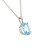 blue topaz necklace, blue topaz pendant, blue topaz jewelry, white gold blue topaz jewelry