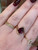 rhodolite garnet ring, garnet ring, rhodolite garnet jewelry, rhodolite garnet, garnet jewelry, yellow gold garnet ring, unique gemstone jewelry