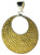 indiri collection kala P234G yellow gold vermeil pendant necklace medallion, hand crafted in bali, artisan, fair trade