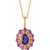 Amethyst and Rhodolite Garnet Pendant