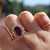 Regal Rhodolite Garnet Ring
