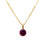 Round Purple Garnet Juicy Gem Pendant