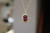 pink garnet necklace, pink garnet pendant, pink garnet jewelry, garnet jewelry, unique jewelry