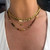 Rainbow Moonstone and Tourmaline Bead Necklace