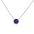 Amethyst Pendant with Bead Rim