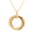 Moveable Triple Open Circle Diamond Pendant