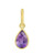 Amethyst Tear Drop Charm Pendant