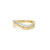 Two-Row Wavy Ring