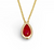 ruby necklace, ruby pendant, solitaire ruby necklace, solitaire ruby pendant, ruby jewelry