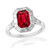 Art Deco Style Ruby and Diamond Ring