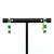 emerald earrings, emerald hoops, emerald jewelry, emerald and diamond earrings, emerald and diamond hoops, emerald and diamond jewelry