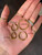 3x25mm Gold Vermeil Hoops