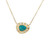Black Opal Doublet Bean Pendant