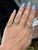 hidden halo engagement ring, solitaire engagement ring