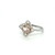 morganite ring, morganite and diamond ring, unique morganite ring, unique morganite jewelry