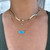 Turquoise & Diamond Necklace