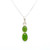 Two Stone Peridot Pendant