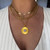 Sun Face Moonstone Pendant