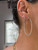 Razor Thin Inside Out Diamond Hoops, 2"