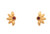 Garnet Flower Earrings