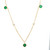 emerald necklace, emerald and diamond necklace, emerald jewelry, emerald and diamond jewelry