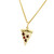 pizza pendant, pizza jewelry, pizza necklace
