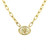 2ct Oval Light Yellow Diamond Solitaire Necklace, Bezel Set